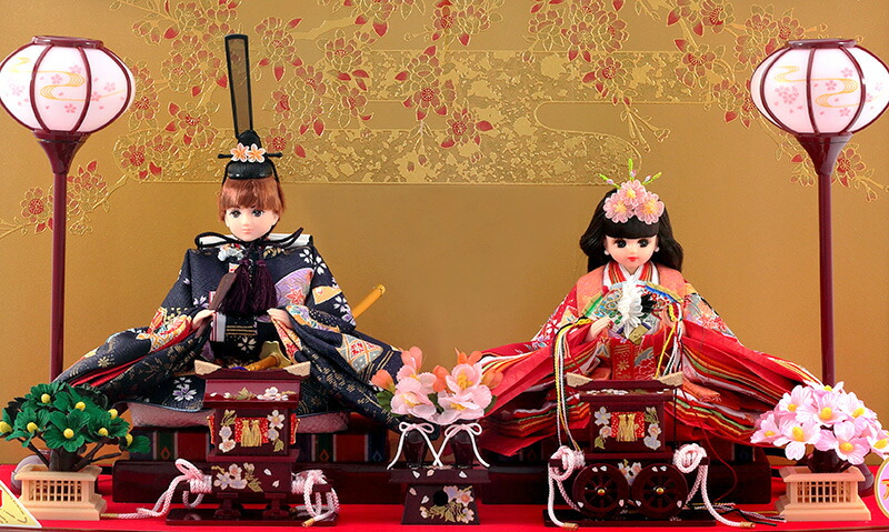 楽天市場】雛人形 久月 リカちゃん ケース飾り 親王飾り シリアル入