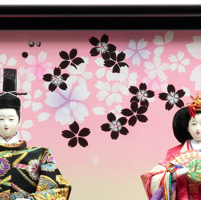 楽天市場】雛人形 久月 ひな人形 雛 ケース飾り 親王飾り 立雛 黎明 小