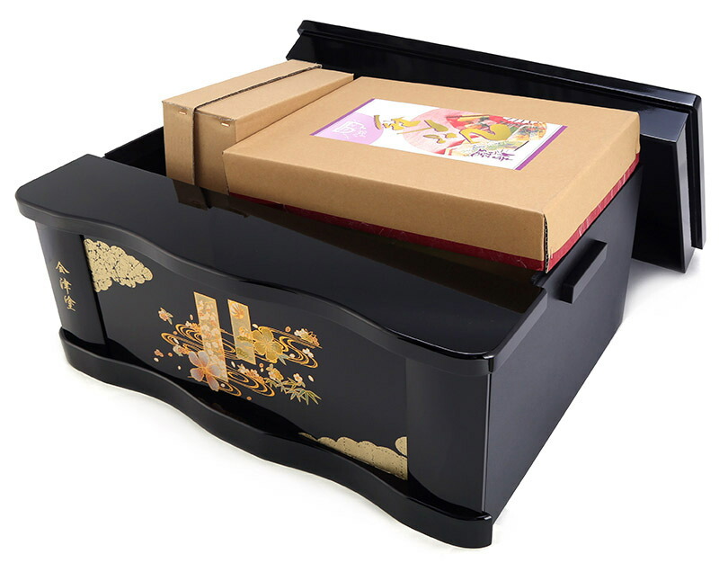 楽天市場】雛人形 コンパクト 収納飾り 三段飾り 五人飾り 平安義正