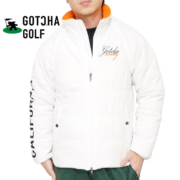 楽天市場】アウトレット!!ガッチャゴルフ ロゴ刺繍 2Way 袖脱着式 中綿