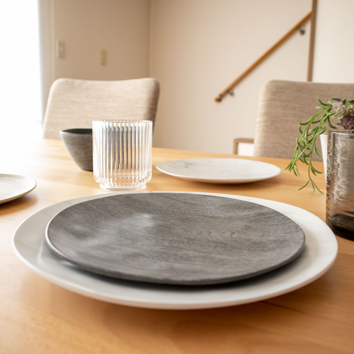 楽天市場】アボードホームウェア 大理石風 割れにくい皿 プレート 22cm