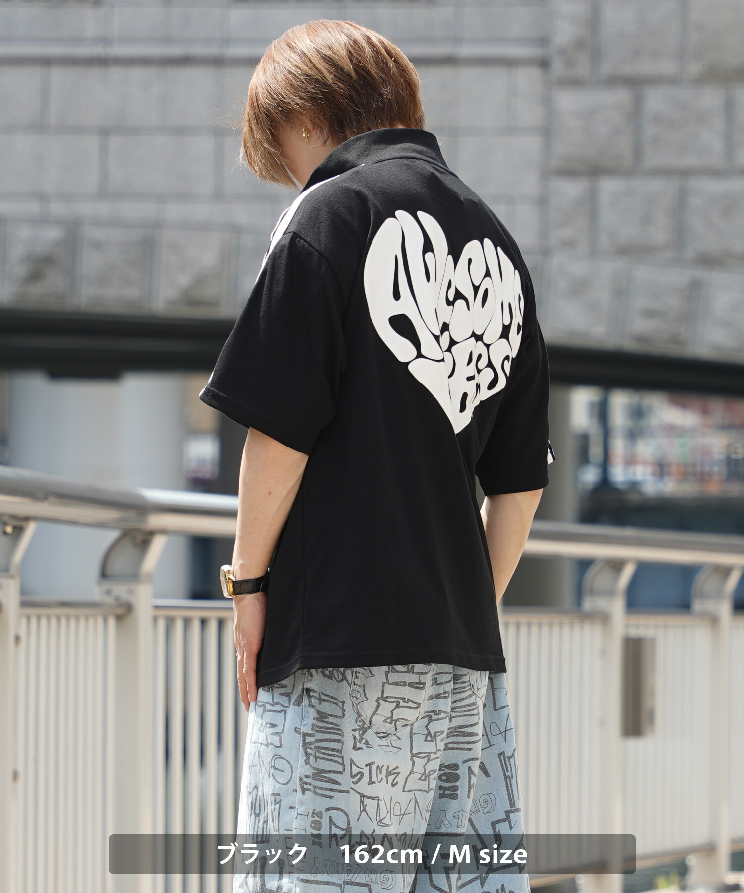 楽天市場】◇ハートロゴ ハーフジップ Tシャツ◇ハーフジップ メンズ