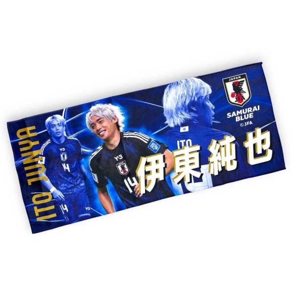 楽天市場】JFA サッカー日本代表 プレーヤーズフェイスタオル JSPLYTWL