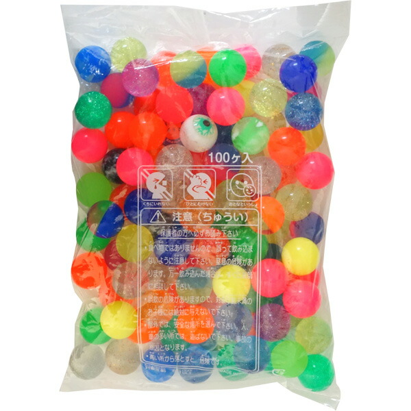 楽天市場】スーパーボール ミックス 27mm [1袋 100個入]【おもちゃ