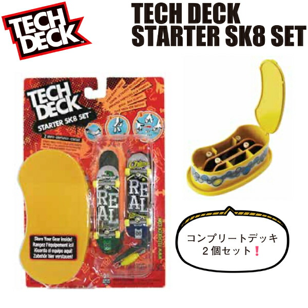 楽天市場】【TECH DECK】テックデッキ STARTER SK8 SET 指スケ
