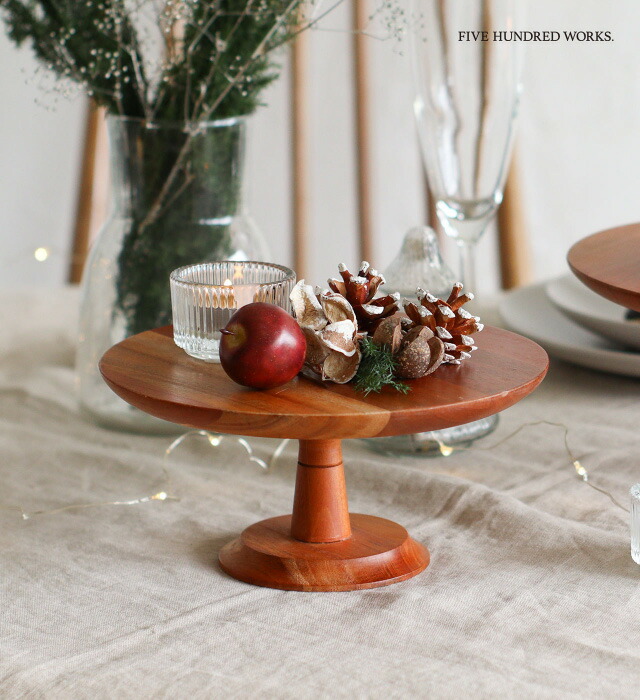 楽天市場】【公式】ナインマーケ マホガニー ケーキスタンド Mサイズ