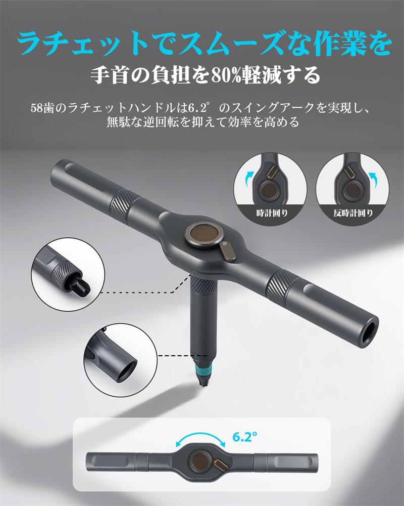 楽天市場】ラチェットドライバーセット 24in1 S2鋼製 磁気ドライバー