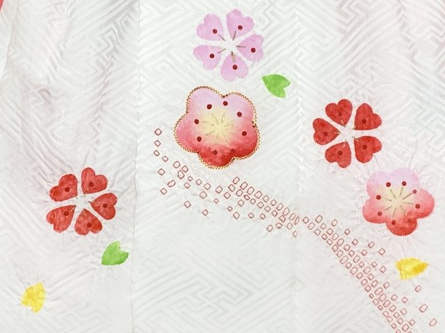 楽天市場】七五三 着物 3歳 女の子 正絹 絞り 金駒刺繍 被布コートと