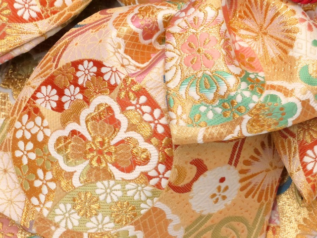 楽天市場】七五三 結び帯 金襴生地 作り帯 7歳用(大寸)、5歳用(中寸