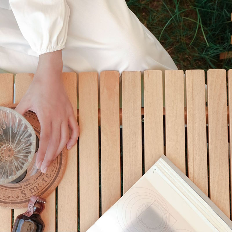 楽天市場】S'more/スモア ウッディロールテーブル Lサイズ 天然木の