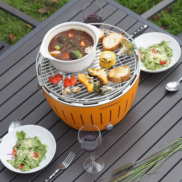 楽天市場】ロータスグリルレギュラーサイズ G340P 無煙ロースター BBQ