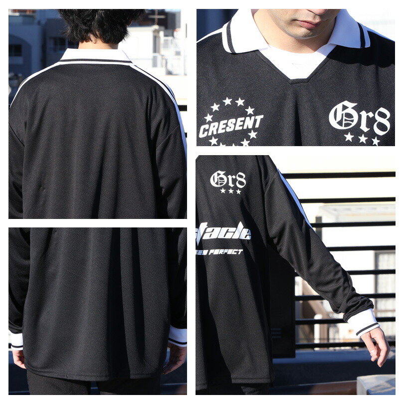 楽天市場】サッカーシャツ メンズ 長袖全4色 新作 トップスロングT