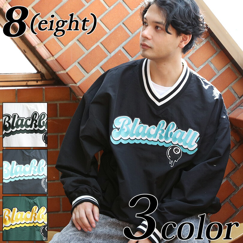 楽天市場】ナイロンプルオーバー メンズ 刺繍 Vネック【 送料無料 】全