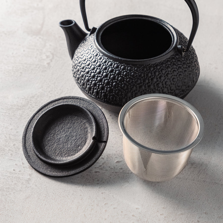 ガラス専門店｜南部鉄器｜岩鋳｜鉄瓶兼用急須 5型新亀甲 – TSUCHI-YA