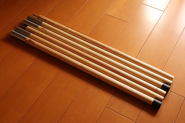 憧れの木製ポールを買ってみた！って話 │ そろソロSOLOキャンプ!? by