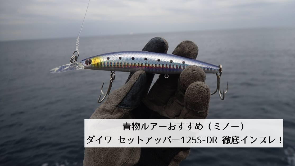 青物ルアーおすすめ】「ダイワ セットアッパー125S-DR」（ミノー）徹底