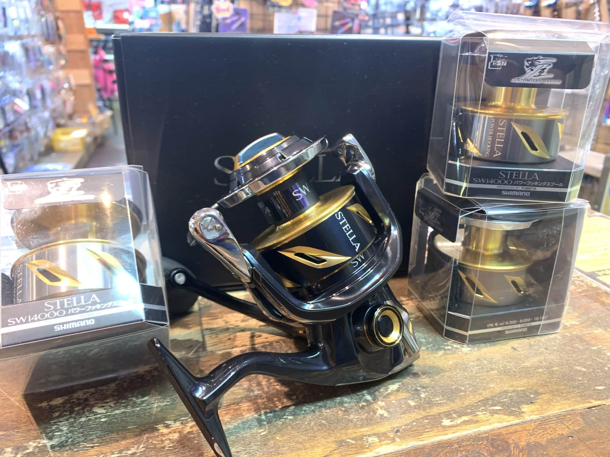 19ステラSW14000XGと夢屋19ステラSW14000パワーフッキングスプール入荷