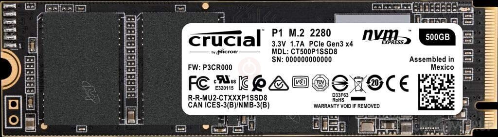 Crucial P1 500 GB Specs | TechPowerUp SSD Database