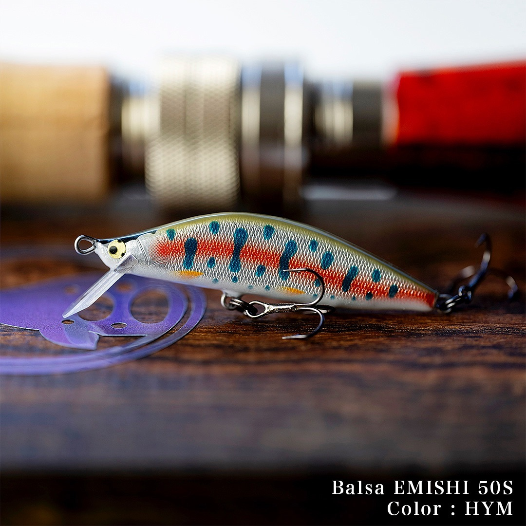イトウクラフト：バルサ製トラウト用ミノー『バルサ蝦夷50S』が発売