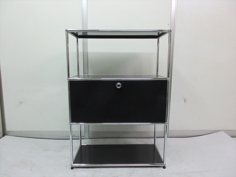 USMハラーシステム 1列3段 オープンシェルフ ドロップダウンドア付