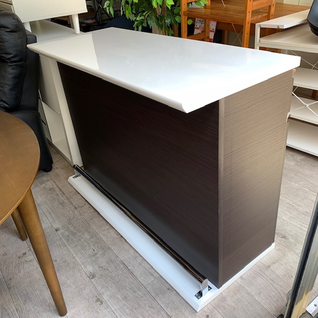 ニトリ バーカウンター キッチンカウンター ダークブラウン - トレンド