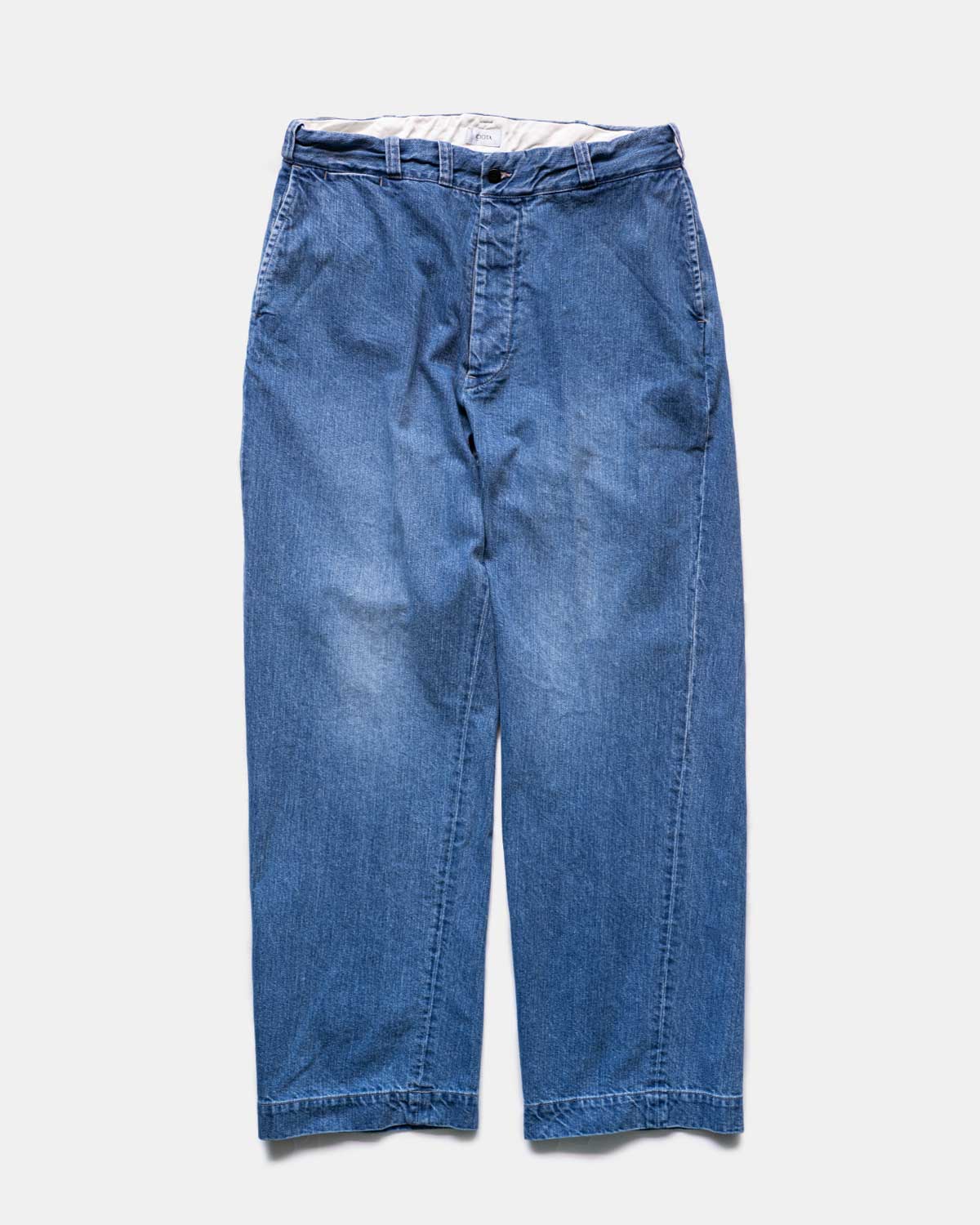 Tranescent / Denim Slacks [Medium Dark Blue Damage]