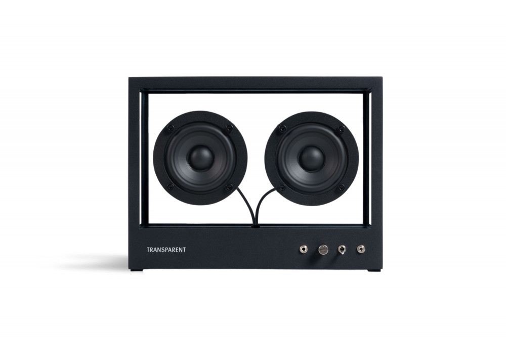 Small Transparent Speaker Black | Transparent