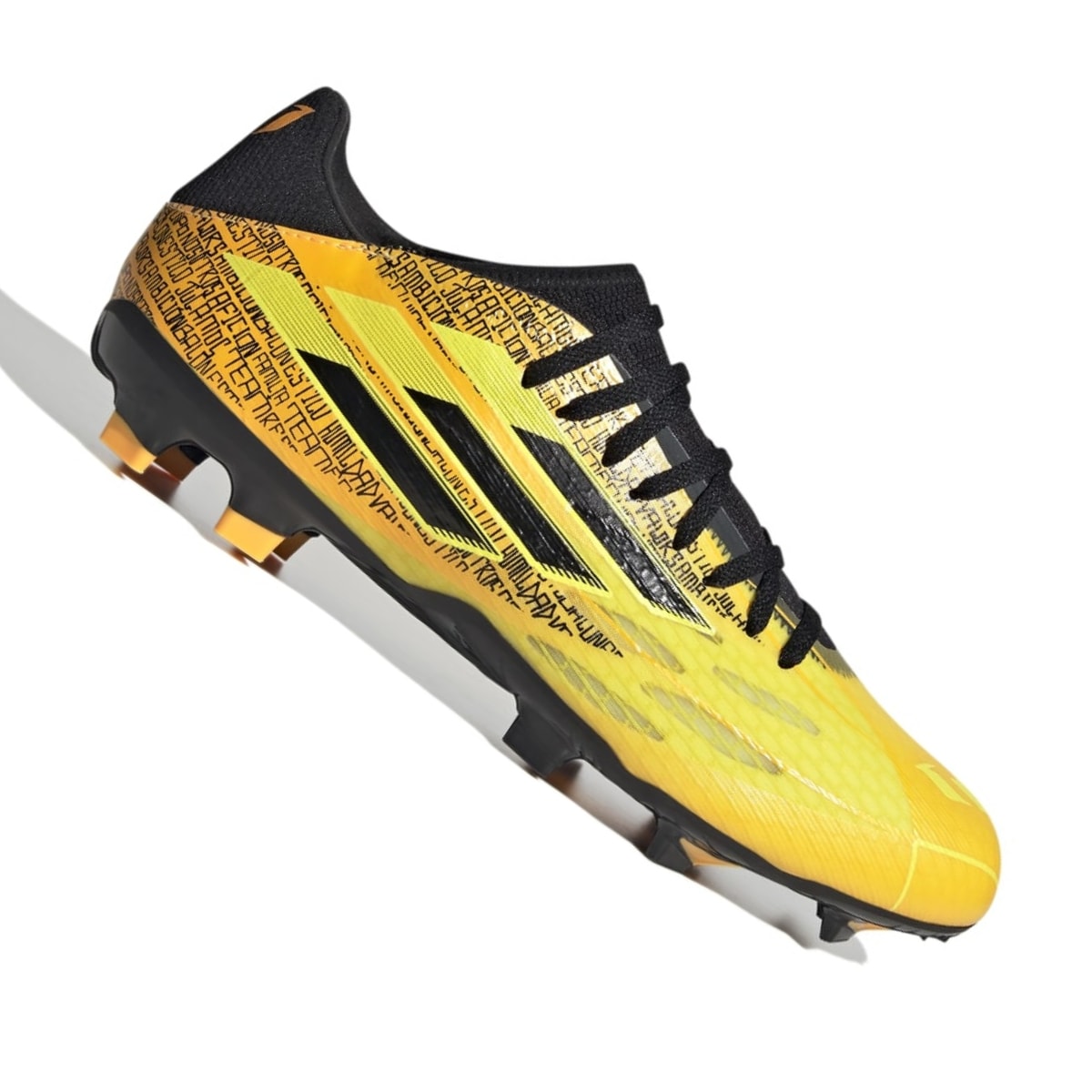 Chuteira Adidas X SpeedFlow Messi.3 Campo - Preto/Amarelo