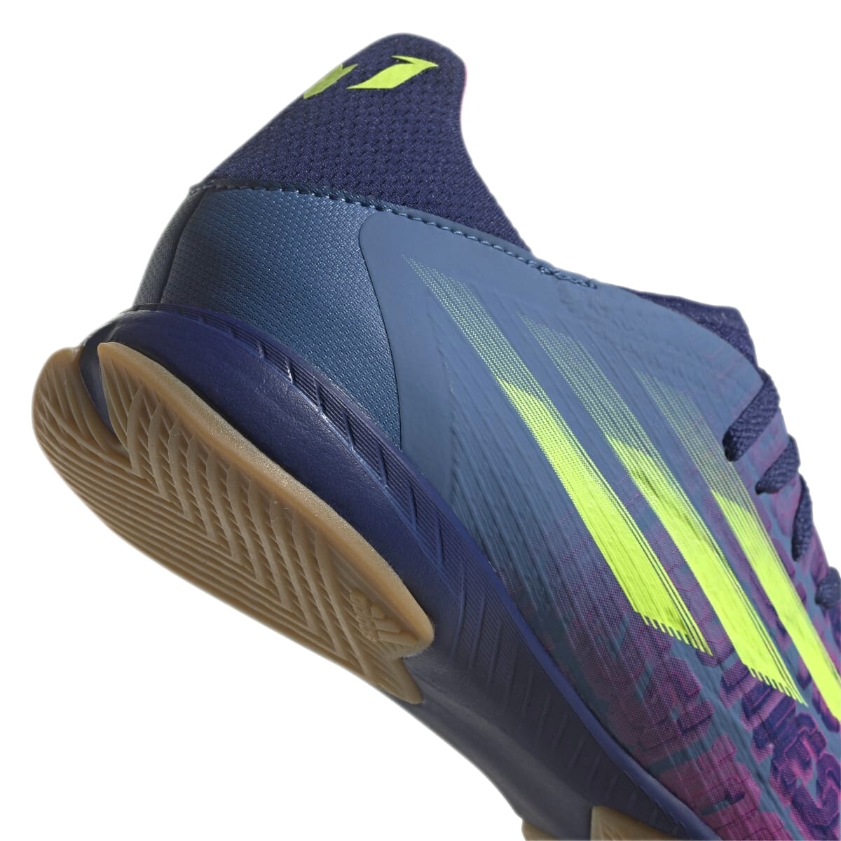 Chuteira Adidas X SpeedFlow Messi.3 Futsal - Azul/Rosa