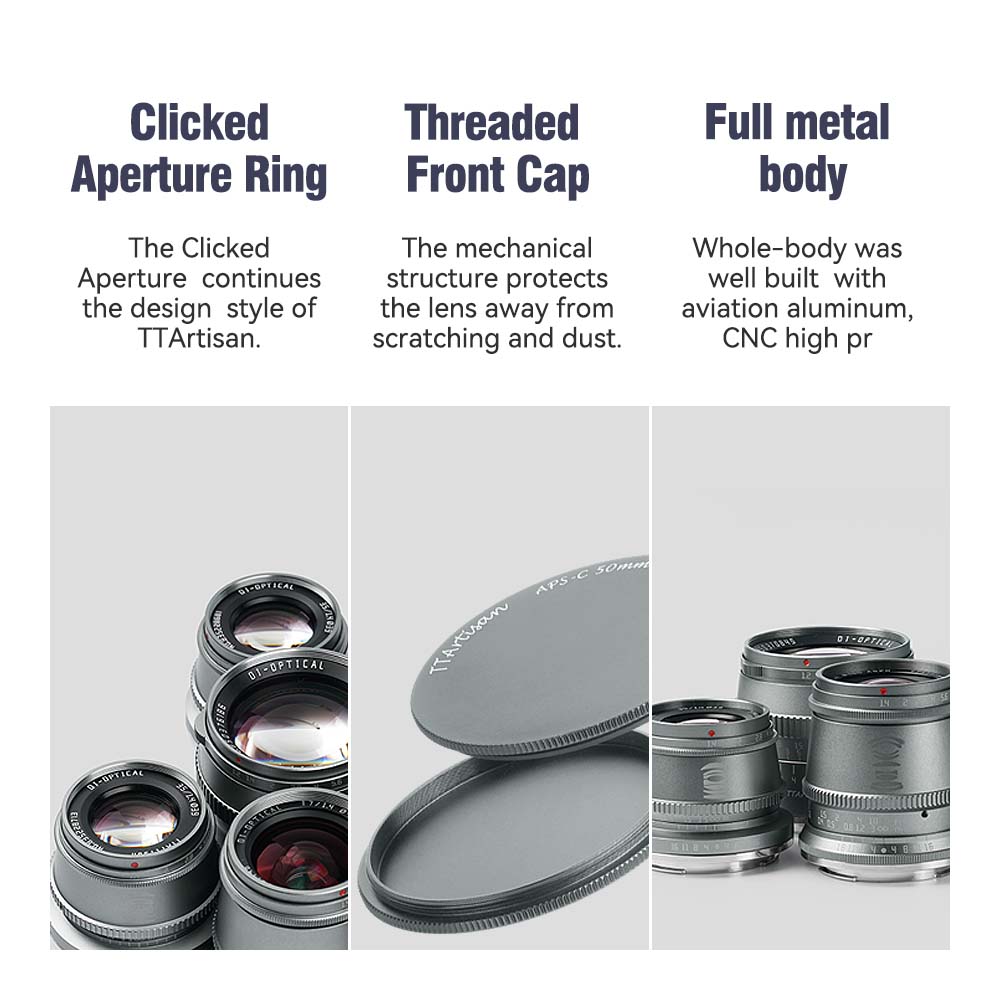 APS-C Trio Lens SET Titanium Grey & Black – TTArtisan