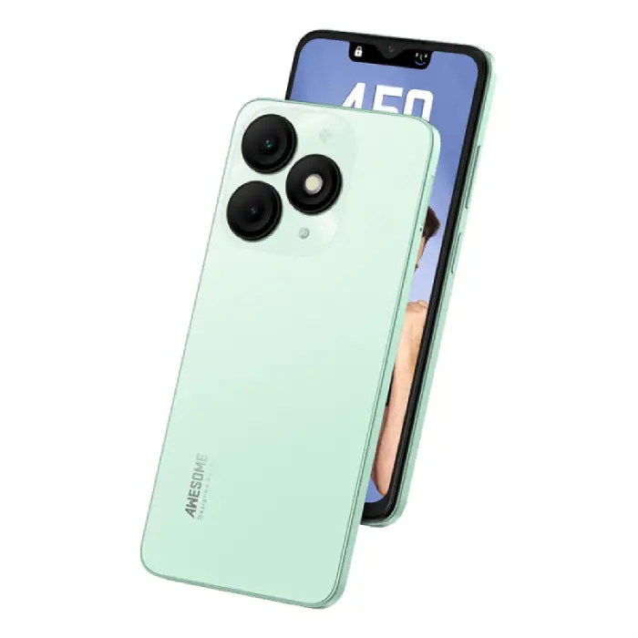 Itel A50 Dual SIM 128GB, (3+5) 8GB RAM, 4G - Lime Green