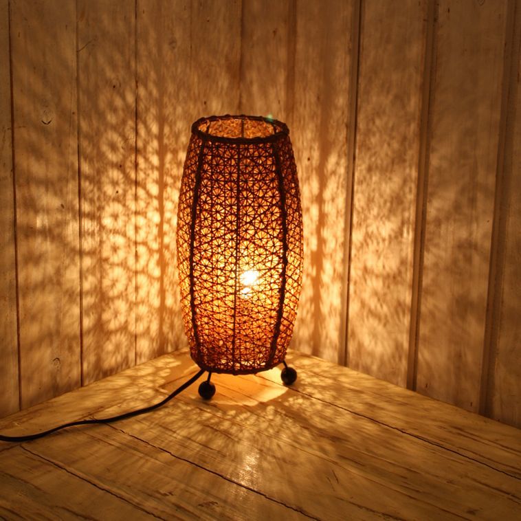 バリランプ オーバル BALI アジアン インテリア 間接照明 ライト