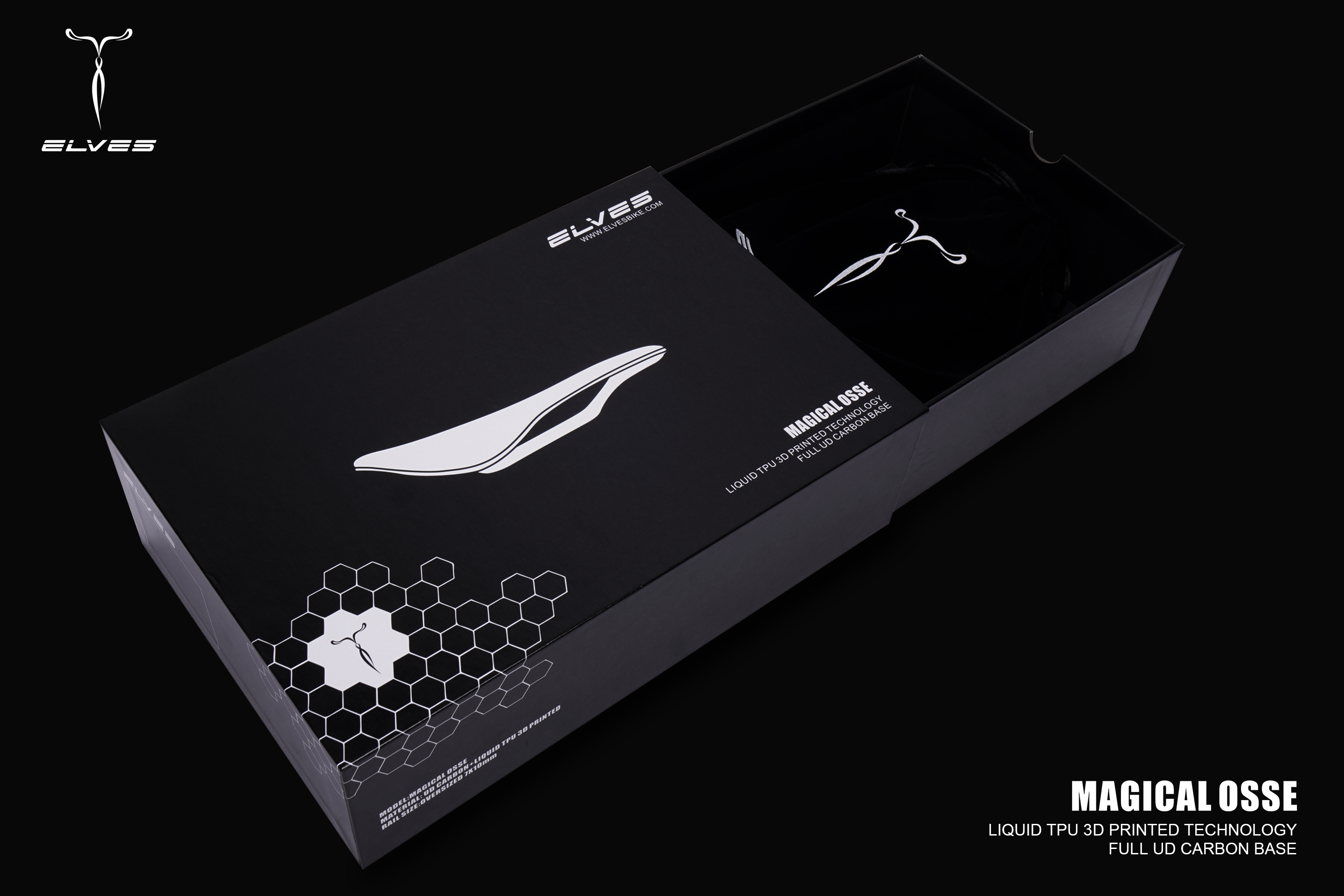 マジックオッセ 3Dプリントサドル ELVES OSSE PRO 135mm