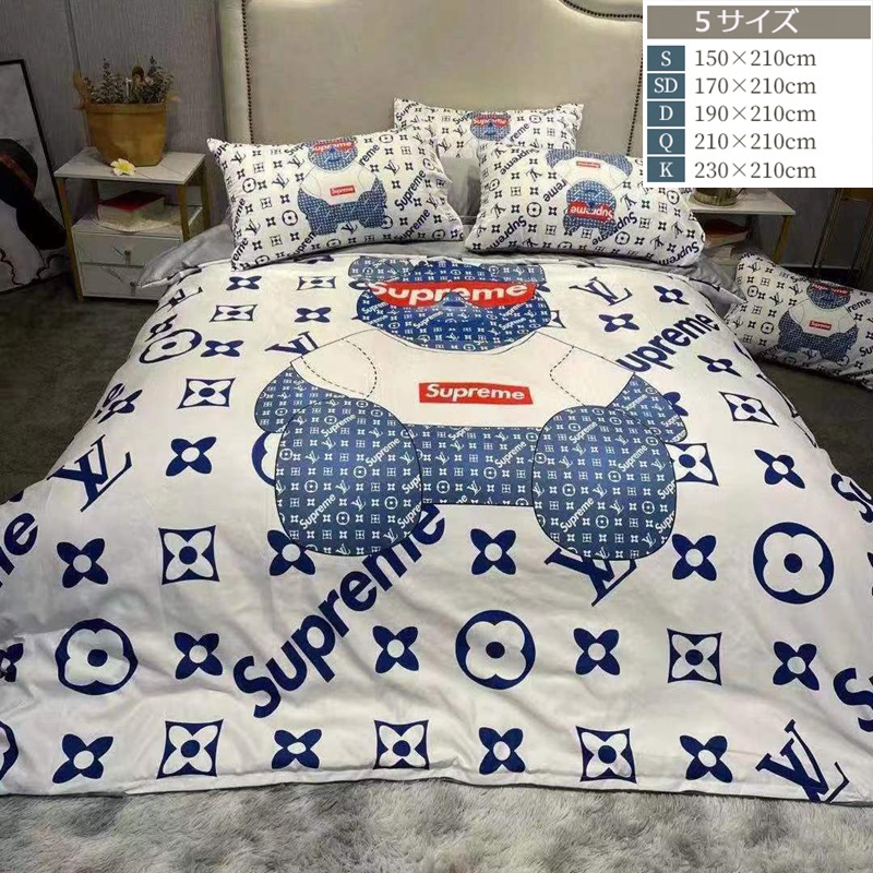 ルイヴィトン シュプリーム ミッキーマウス コラボ 布団カバー