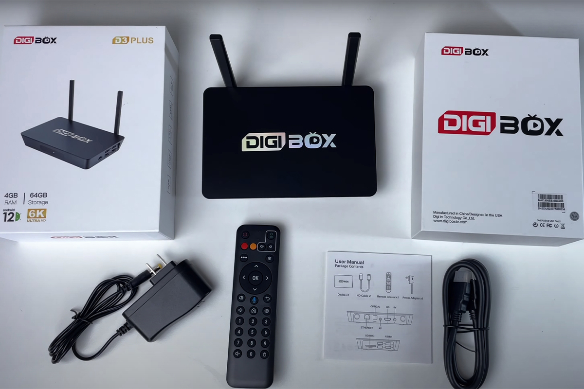 DIGIBox D3 Plus 用オリジナル音声リモコン,DIGI テレビボックス