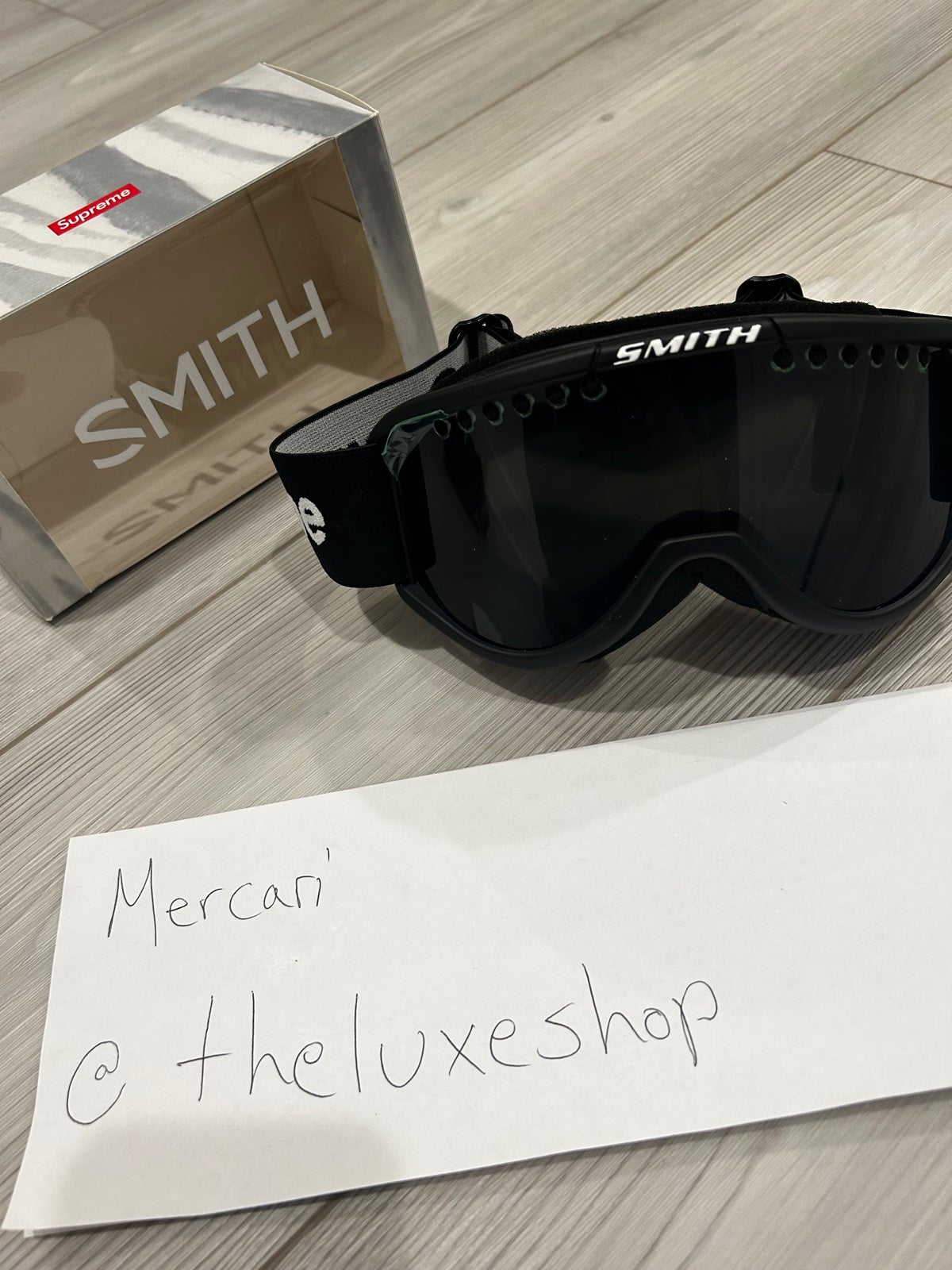 Supreme x Smith Cariboo OTG black Ski | Mercari