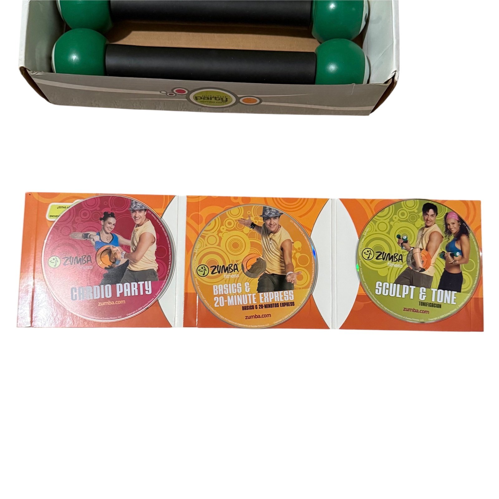 Zumba Fitness DVD Set with Toning Sticks & | Mercari