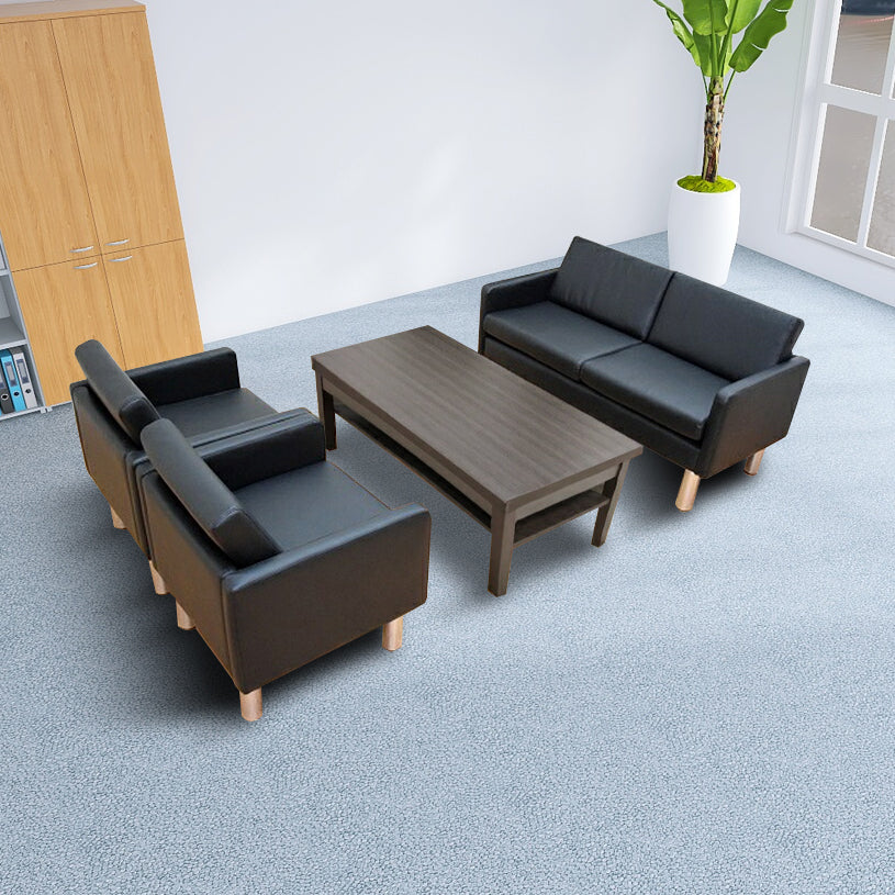 応接セット 応接ソファ4点セット 4人用(1人掛け×2台/2人掛け×1台/棚