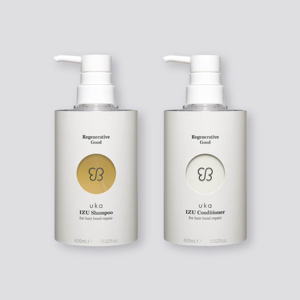 uka IZU Shampoo&Conditioner for hair bond repair 400mL set