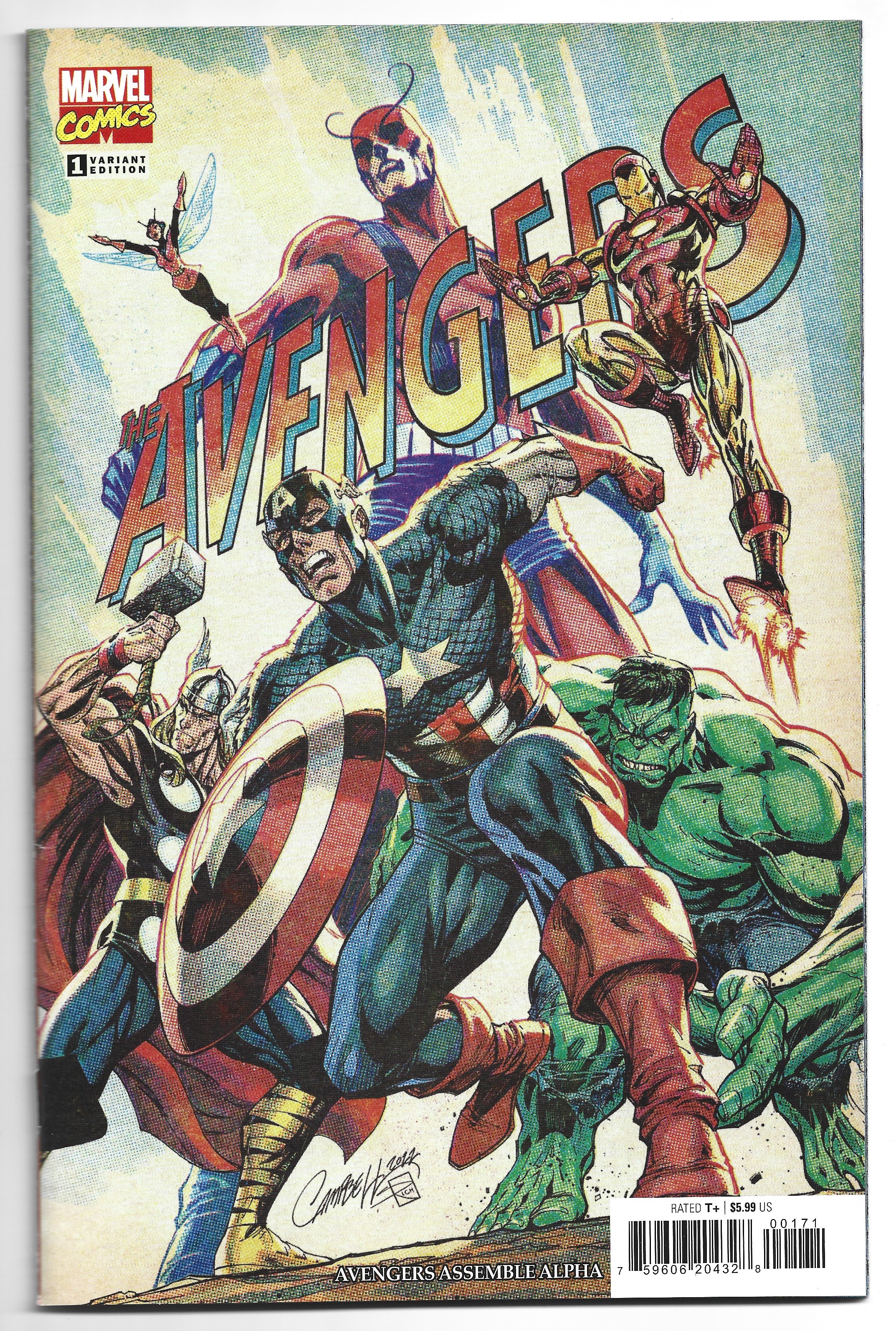Avengers Assemble Alpha #1 1:200 J Scott Campbell Variant Marvel