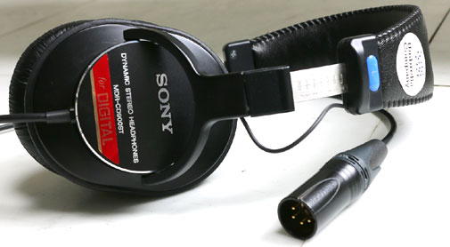 MDR-CD900STヘッドホンのBTL駆動専用改造（4ピンXLR）について