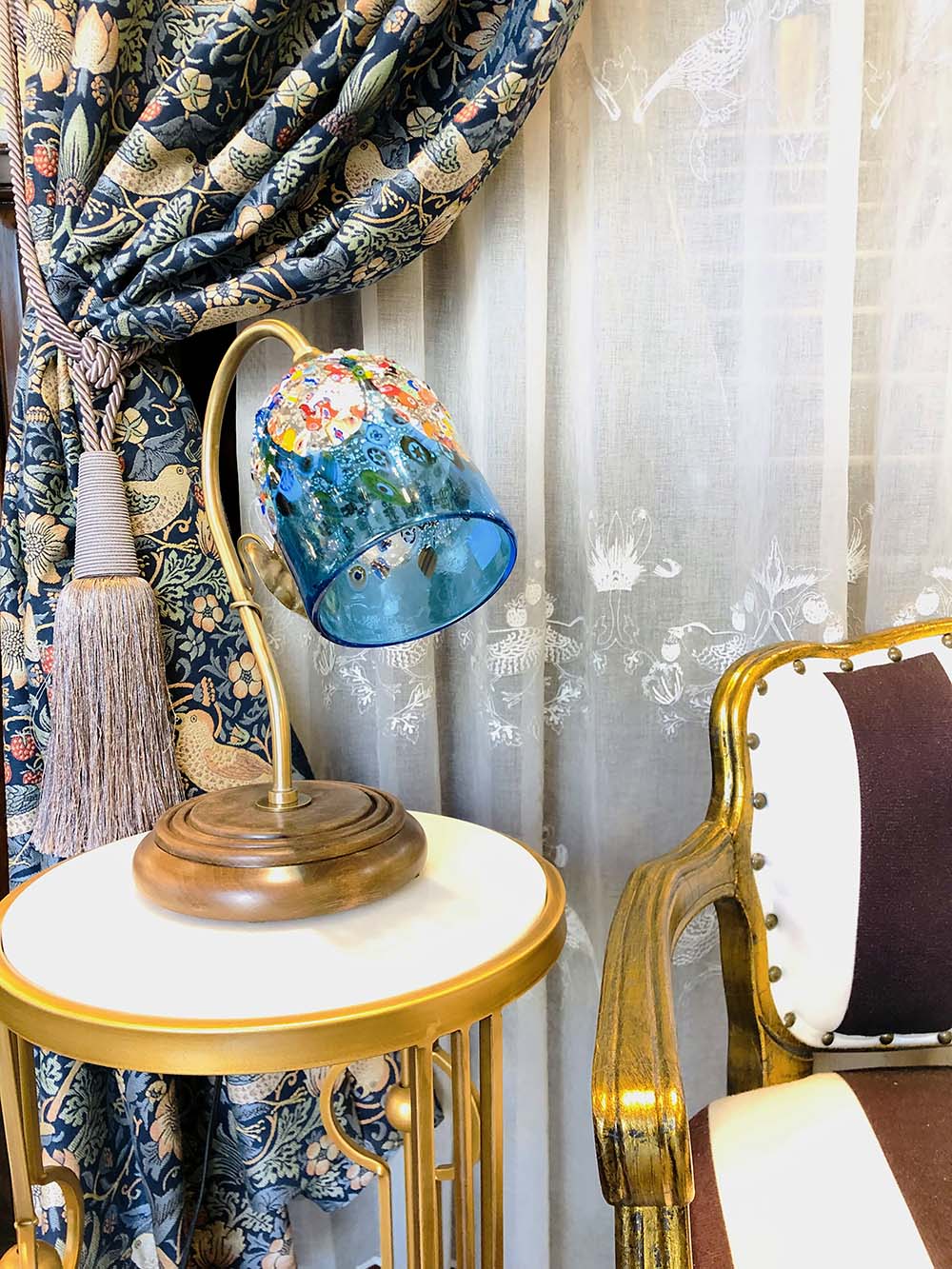 イタリア ザネッティ ムラーノガラス フロアスタンド 照明 ランプ