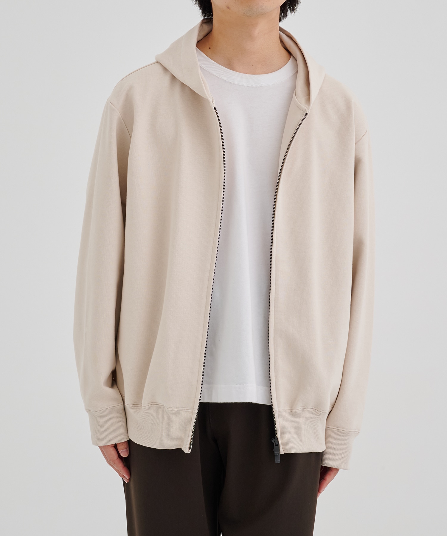 ハードコンパクト裏毛ZIPパーカー(1 OFF WHITE): : メンズ｜UNITED