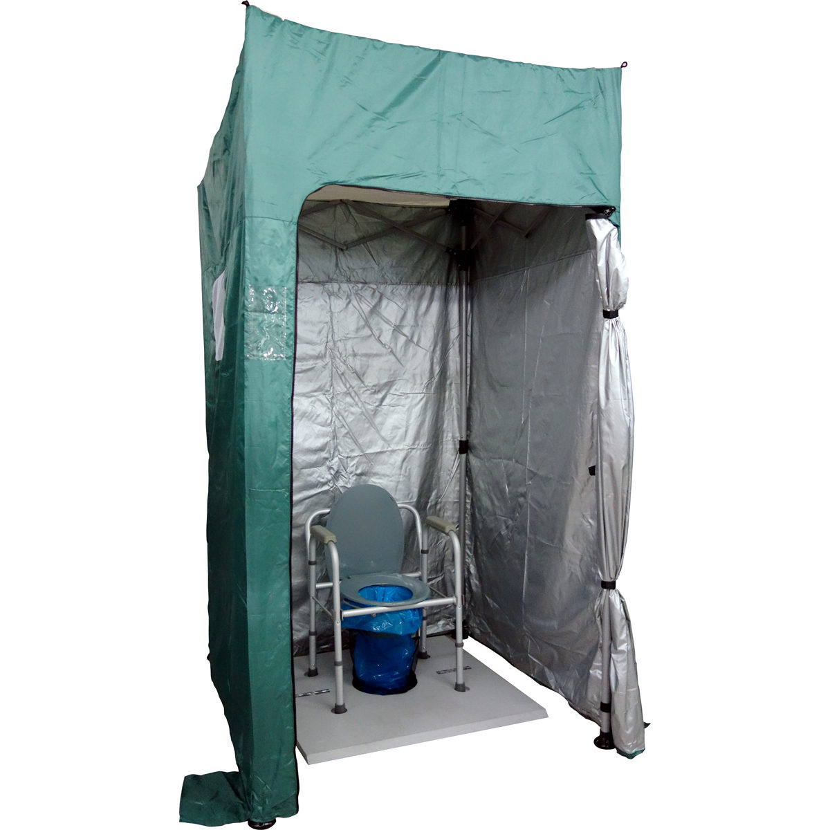 マンホールトイレセット（ユニトイレ・安心、ユニテントワイド1.2×1.2m