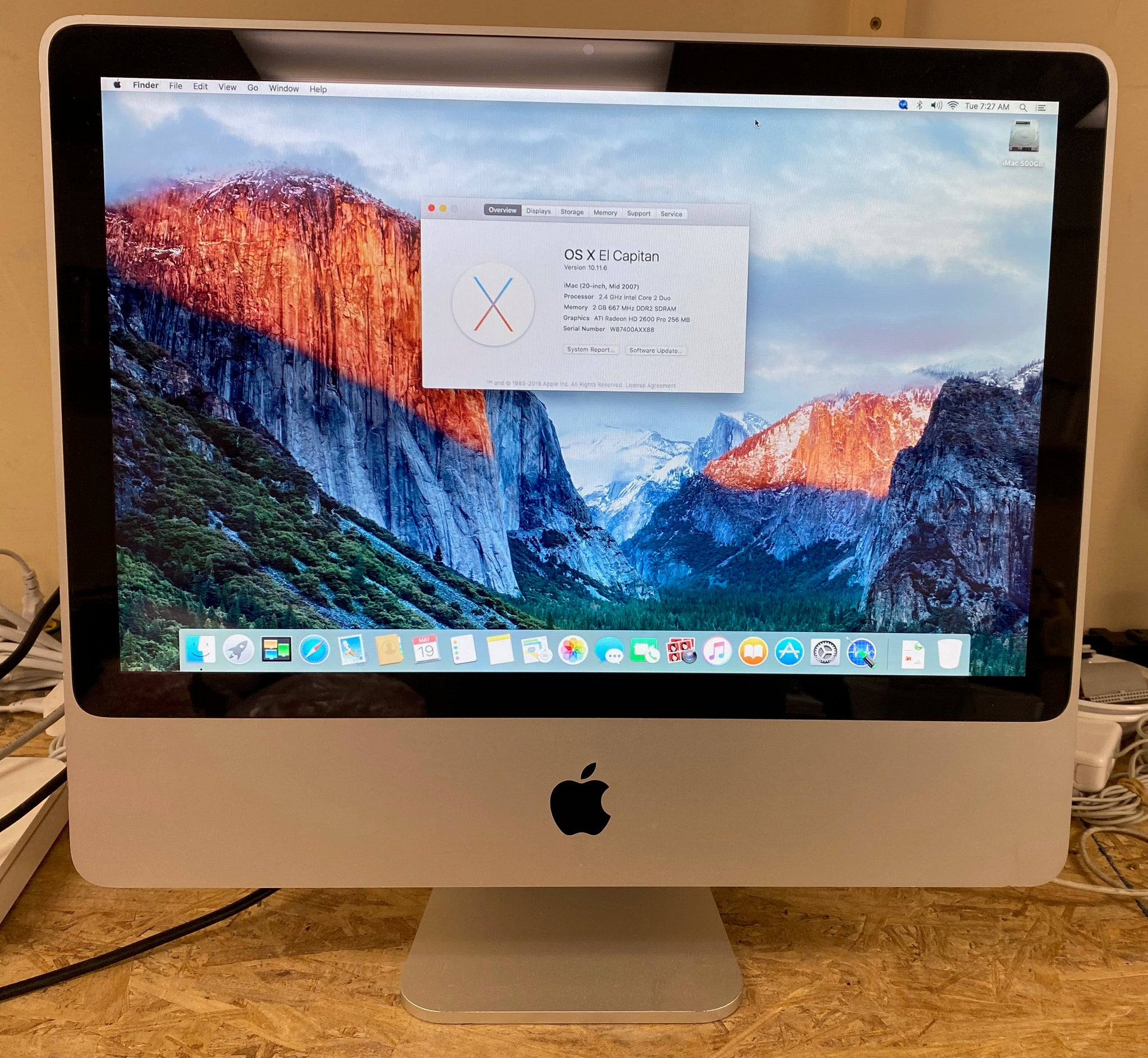 Apple iMac 20-inch Mid 2007 2.4GHz Intel Core 2 Duo (MA877LL
