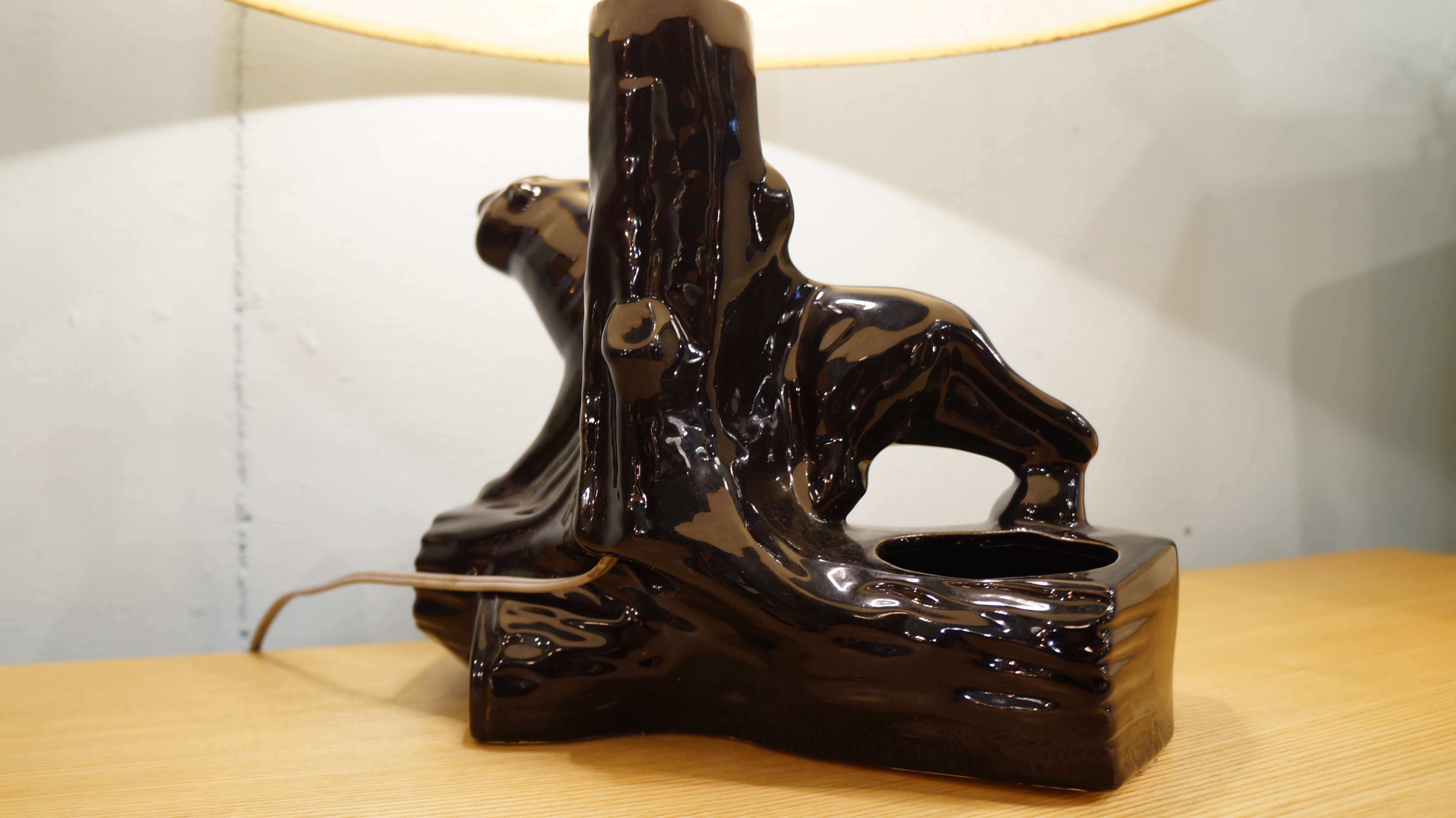 1950's US vintage Black Panther Table Lamp / 1950年代 アメリカ