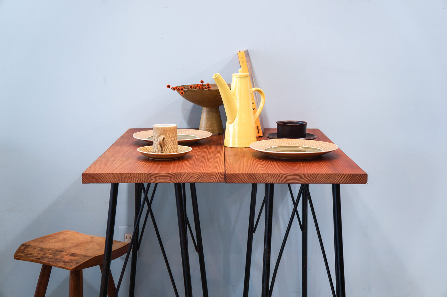 aiiro 無塗装 アイアンレッグ 角度付 高さ400ミリ 3セット aiiro 無