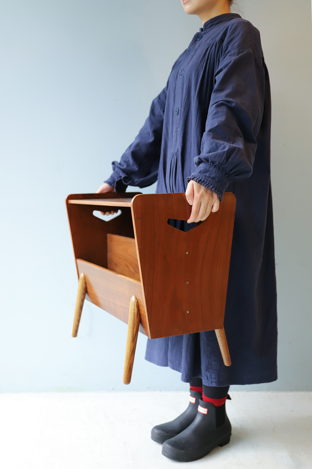 ヴィンテージ マガジンラック サイドテーブル ミッドセンチュリー