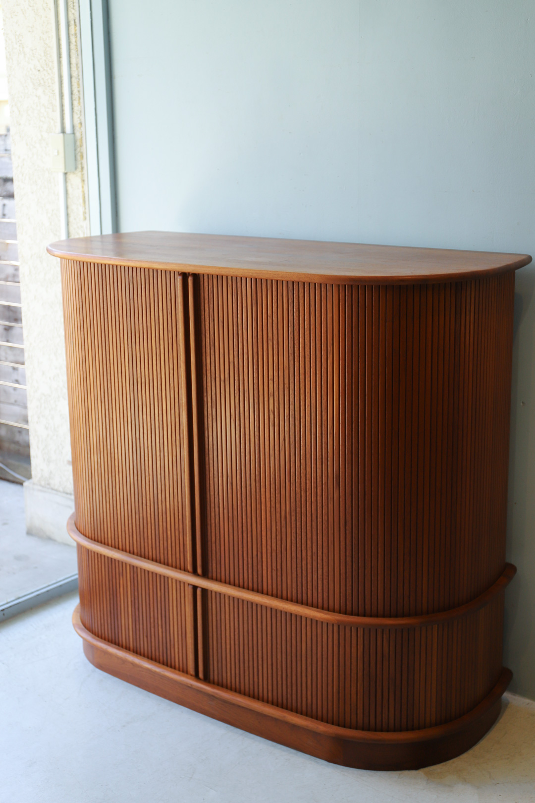 デンマーク ヴィンテージ デューロン キャビネット 蛇腹 チーク材