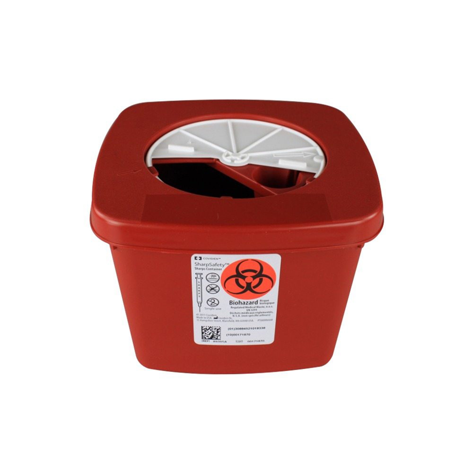 Covidien SharpSafety 8920SA Multi-Purpose Container With Rotor Lid